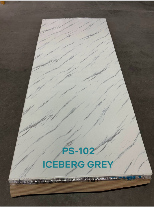 Plaque PVC marbre "Iceberg grey"