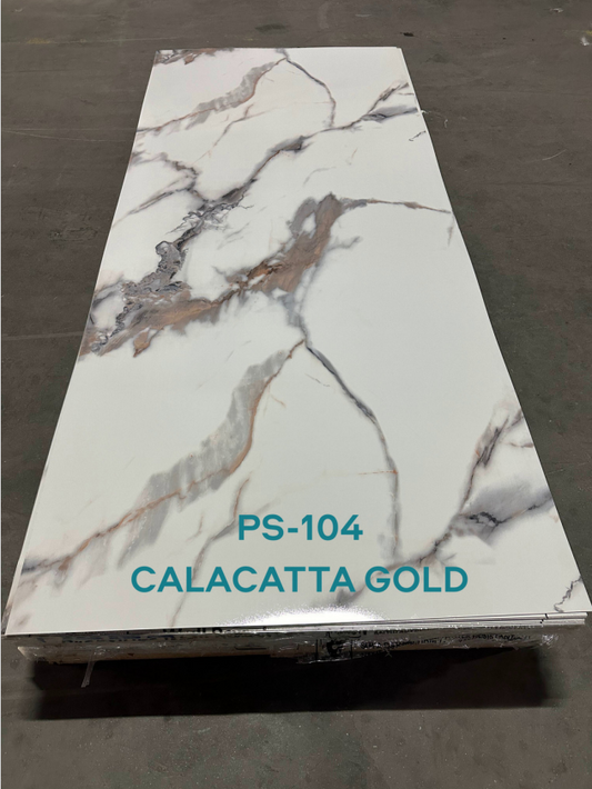 Plaque PVC marbre "Calacatta gold"