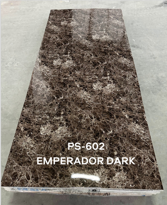 Plaque PVC marbre "Emperador dark"