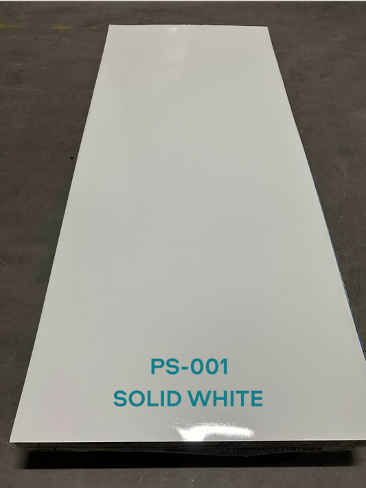 Plaque PVC marbre "Solid white"