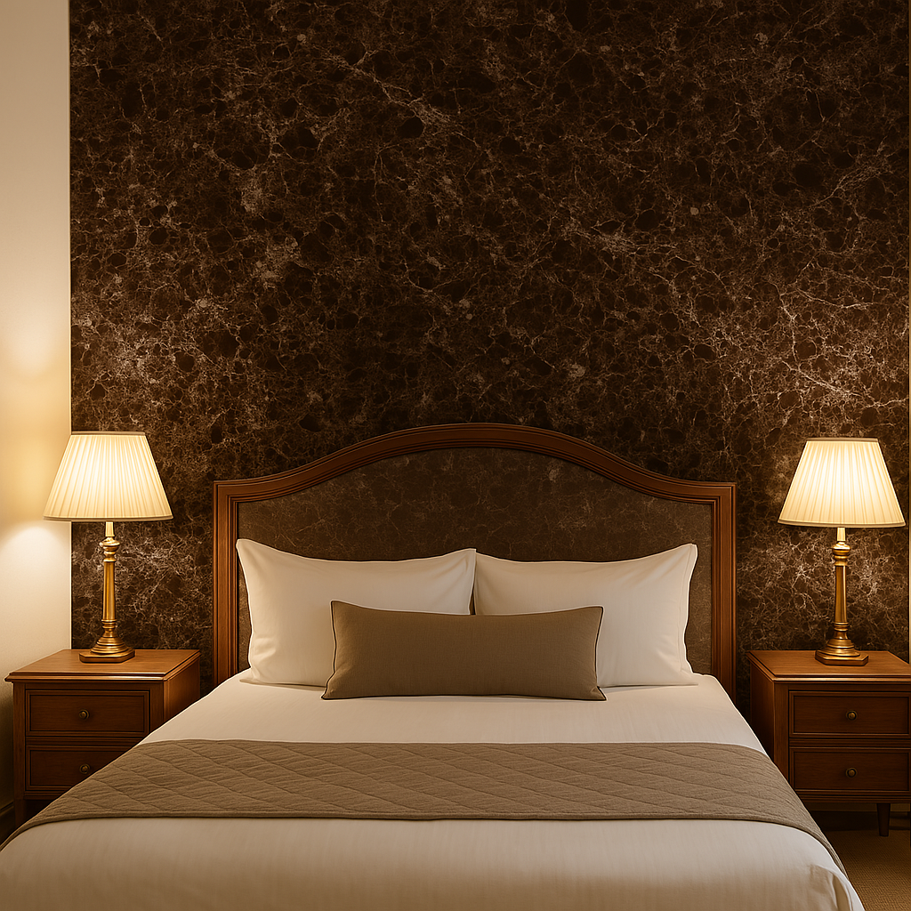 Plaque PVC marbre "Emperador dark"