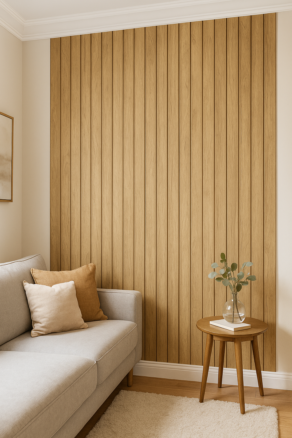 Tasseau Mural en PVC – Bois Vieilli Structuré