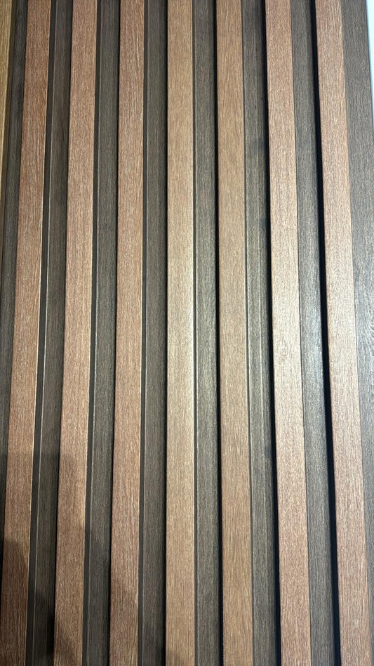 Tasseau Mural en PVC – Bois Brun Foncé Structuré