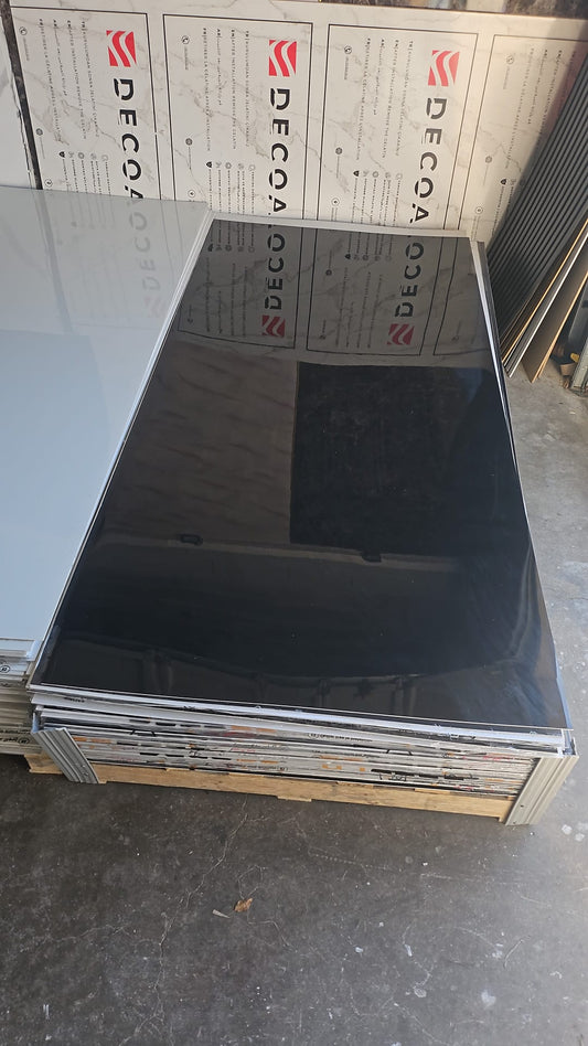 Plaque PVC marbre "solid black"