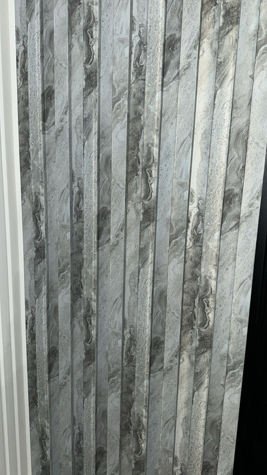 Tasseau Mural en PVC – Effet Marbre Gris