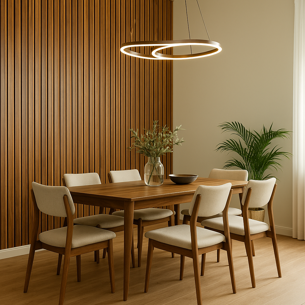 Tasseau Mural en PVC – Bois Brun Foncé Structuré